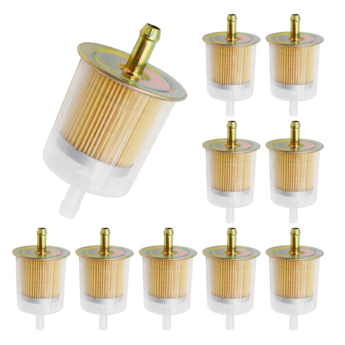 Fuel Filter Universal Inline 3/8 Inch 10 Pcs 1