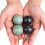 Marble Pattern Exercise Balls Hand Massager Set 2 2