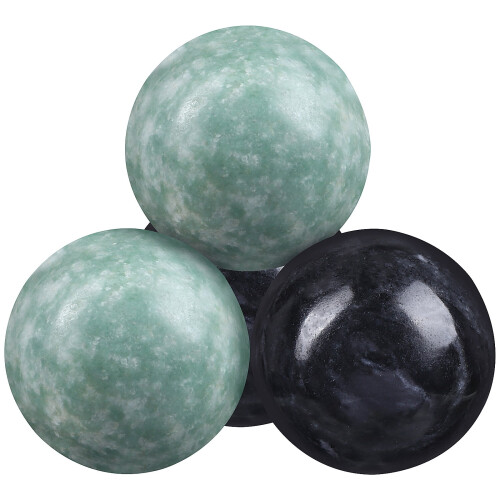 Marble Pattern Exercise Balls Hand Massager Set 2 2