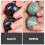 Marble Pattern Exercise Balls Hand Massager Set 2 4