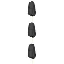 3Pièces Outil De Capture En Tissu Noir Résistant Pliable