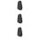 3Pièces Outil De Capture En Tissu Noir Résistant Pliable 1