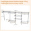 Erweiterbares Schrank-Organizer-System, 122-244 cm, Grau 2