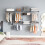 Erweiterbares Schrank-Organizer-System, 122-244 cm, Grau 3