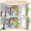 Erweiterbares Schrank-Organizer-System, 122-244 cm, Grau 4