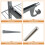 Erweiterbares Schrank-Organizer-System, 122-244 cm, Grau 5