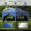 3x6m pop-up baldakintelt med 6 sidevegger og sandsekker 3