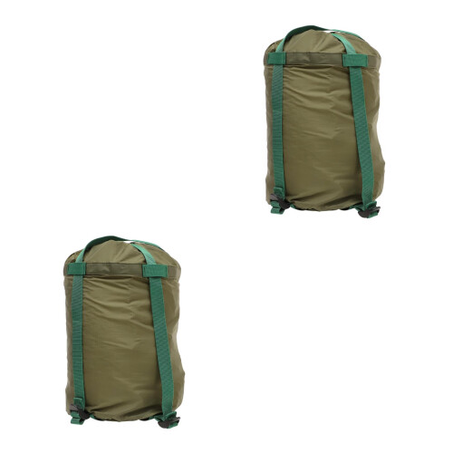 2Pcs Camping Quilts Compression Bags Olive Green Backpacking Gear