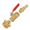 2PCS RV Blowout Adapter with Ball Valve, Thread 4