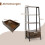 Libreria a scala indipendente, 134 cm, 4 ripiani, 2 cassetti 2