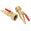 2PCS RV Blowout Adapter with Ball Valve, Thread 6