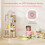 Rotating Kids Bookshelf, 3-Tier, 12 Compartments, Pink 4