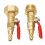 2PCS RV Blowout Adapter with Ball Valve, Thread 10
