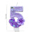 Multicolor Number Candles with Floral Pattern – Easy Insert, Long-Lasting Flame, Compatible with Standard Cake Holders 2