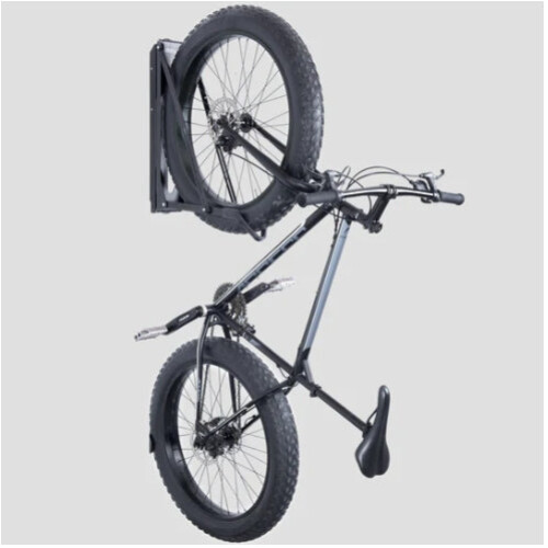 Porte-vélos pivotant, noir - Design compact et enroulable 2