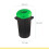 Waste Bin with Lid, 35L, Green 2
