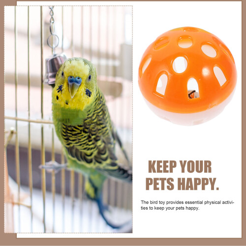 12 τεμάχια μπάλες Parrot Bell για γάτες πλαστικές σε διάφορα χρώματα για διασκέδαση με 2