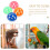 12 τεμάχια μπάλες Parrot Bell για γάτες πλαστικές σε διάφορα χρώματα για διασκέδαση με 8