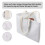 Foldable Triangle Hanger Organizer Bag – Waterproof, Portable, Space-Saving Wardrobe Storage with Handle, White 4