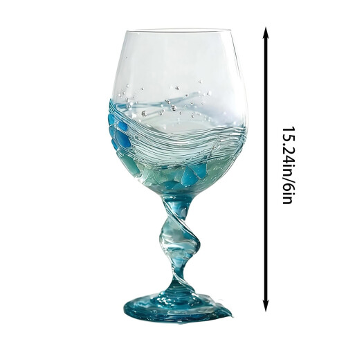 Ποτήρι κρασιού Boutique Sea Glass για ραντεβού, πάρτι και μπαρ. Φέρτε τη θάλασσα στα 1