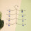 Multifunctional Clothes Hanger Blue A, Fixing Clip, 6