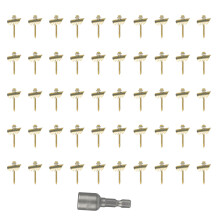 Reinforced Teeth Fence Staples Reusable Fasteners For Wire Fencing Systems Rust Proof Corrosion Resistant Galvanized Stainless Steel Screws For