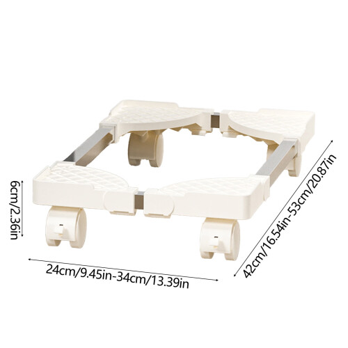 Mobile Computer Tower Stand with Locking Wheels and 2