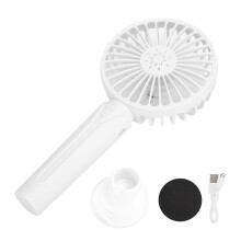 USB Rechargeable Fan Lightweight Makeup Fan Cute Design Fan Portable Fan3Speed Personal Fan Powerful Handheld Fan Handheld Fans Or Desktop Fans Low