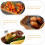 1Pc Practical Plastic Storage Basket Brown Square Bread Tray Fruit and Food Plate 2