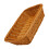 1Pc Practical Plastic Storage Basket Brown Square Bread Tray Fruit and Food Plate 3