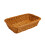 1Pc Practical Plastic Storage Basket Brown Square Bread Tray Fruit and Food Plate 4