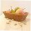 1Pc Practical Plastic Storage Basket Brown Square Bread Tray Fruit and Food Plate 6