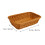 1Pc Practical Plastic Storage Basket Brown Square Bread Tray Fruit and Food Plate 7
