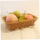 1Pc Practical Plastic Storage Basket Brown Square Bread Tray Fruit and Food Plate 8