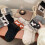 Women's Wool Socks Japanese Style Mid-Calf 5-Pack 6