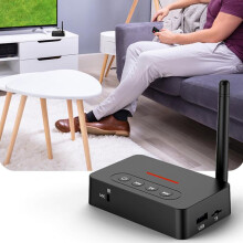Ricevitore/Trasmettitore Bluetooth 5.1 D6 2-in-1, 500mAh, 90x58x22mm