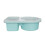 Recipiente de silicone de qualidade alimentar com dois compartimentos para molhos – compacto, reutilizável, perfeito para servir e preparar 2