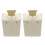 Mersess 2-Pack Parakeet Nesting Boxes Simple Style Plastic Bird Breeding Case for Pet Birds 2