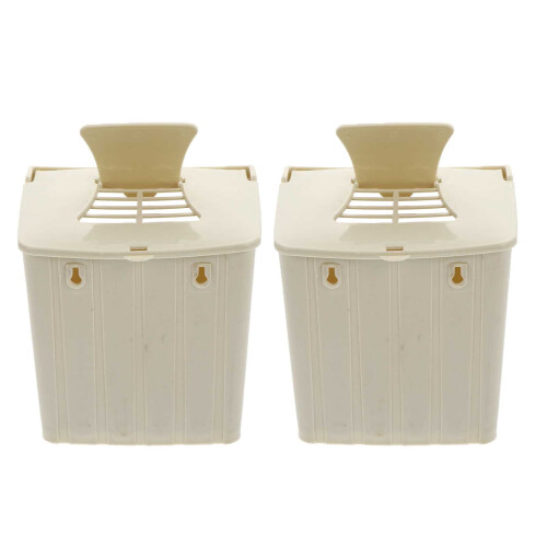 Mersess 2-Pack Parakeet Nesting Boxes Simple Style Plastic Bird Breeding Case for Pet Birds 1