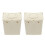 Mersess 2-Pack Parakeet Nesting Boxes Simple Style Plastic Bird Breeding Case for Pet Birds 3