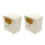 Mersess 2-Pack Parakeet Nesting Boxes Simple Style Plastic Bird Breeding Case for Pet Birds 4