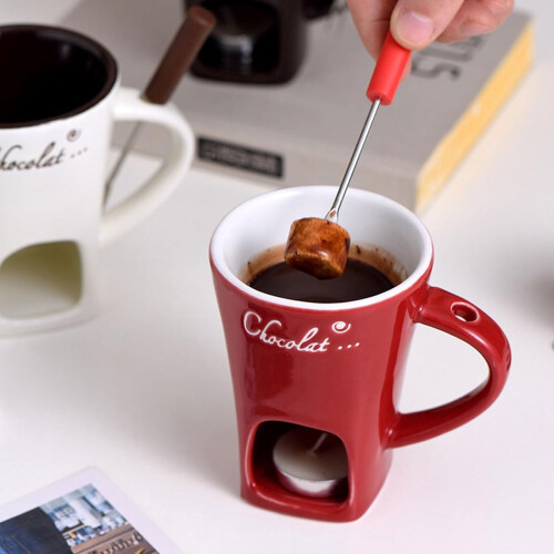 Service à fondue sucrée avec fourchettes, 6 pièces 1