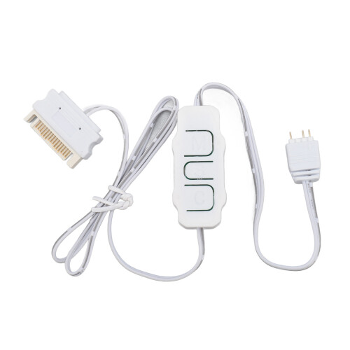 Ελεγκτής Compact5V3Pin ARGB με λειτουργίες Monochrome Rainbow και τροφοδοσία SATA, υποστηρίζει