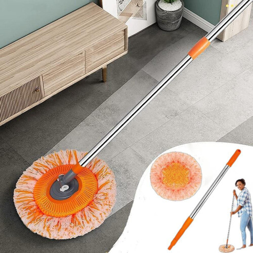 Cleaning Sunflower Mop 360 Rotatable Adjustable Extendable Wall Cleaning Mop, Long Handle Microfiber Spins Mop for Wall Ceiling Window,AS SHOWN 1