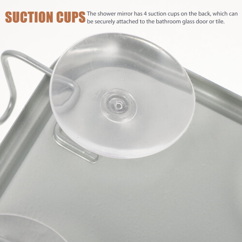 Fogless Vanity Mirror with Suction Cups for Bathroom 1