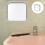 Fogless Shower Mirror Silver with Suction Cup and Hooks 4