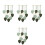 4Pcs Bohemian Macrame Wall Hangings Leaf Tapestry Light Green Decor 4