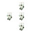 4Pcs Bohemian Macrame Wall Hangings Leaf Tapestry Light Green Decor 7