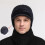 Winter Beanie with Brim and Ear Flaps Black 2