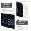 Digital Alarm Clock with Temperature Display, Black ABS Material, Compact Design, 1 Pack 8